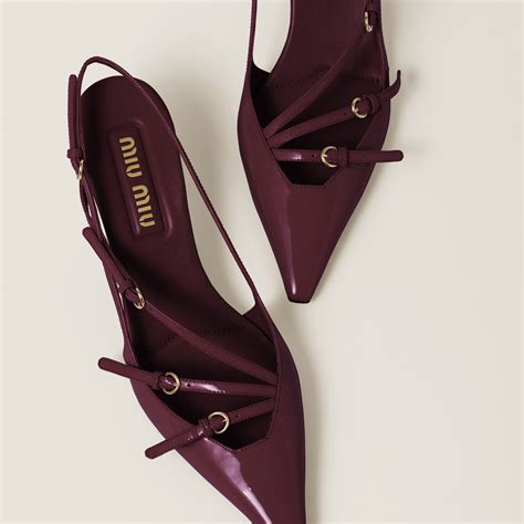 miu miu sandals replica|Crimson Patent Leather Sandals With Buckles .